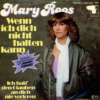 7" Mary Roos - Wenn ich Dich nicht halten kann