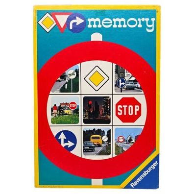 Verkehrszeichen Memory Ravensburger 1971 Vintage Gesellschaftsspiel 2