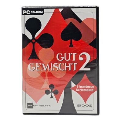 Gut Gemischt 2 - PC - 6 Kartenspiele Eidos Ineractive 2002 Kartenspiel Neu