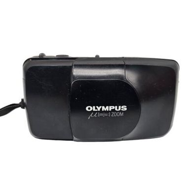Olympus Mju ZOOM Kompaktkamera Schwarz Lens Zoom 35-70mm Ersatzteile Defekt