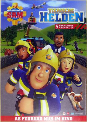 Feuerwehrmann Sam - Tierische Helden - Original Kinoplakat A1 - Filmposter