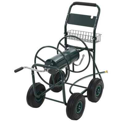 vidaXL Gartenschlauchwagen mit 1/2" Schlauchanschluss 75 m Stahl
