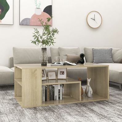 vidaXL Couchtisch Sonoma-Eiche 100x50x40 cm Holzwerkstoff