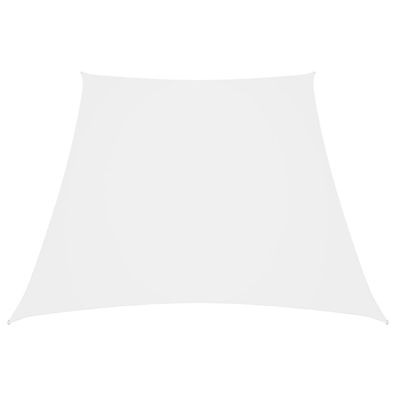 vidaXL Sonnensegel Oxford-Gewebe Trapezförmig 2/4x3 m Weiß