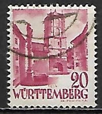 Französische Zone - Württemberg-Hohenzollern gestempelt Michel-Nummer 34