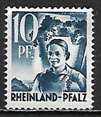 Französische Zone - Rheinland-Pfalz postfrisch Michel-Nummer 3