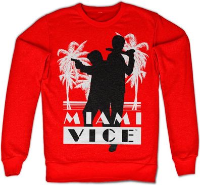 Miami Vice Silhuettes Sweatshirt Red