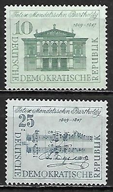 DDR postfrisch Michel-Nummer 676-677