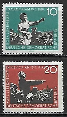 DDR postfrisch Michel-Nummer 674-675