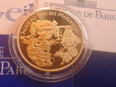 20 euro 2003 PP Frankreich Alice im Wunderland Märchenserie 17g 920er Gold,