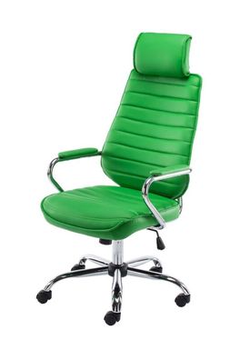 Bürostuhl 120 kg belastbar Kunstleder grün Chefsessel Drehstuhl modern design