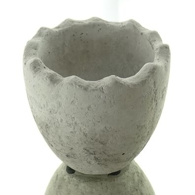 Scheulen Oster-Deko Pflanzei Weiß antik Ø 10 cm - Keramik