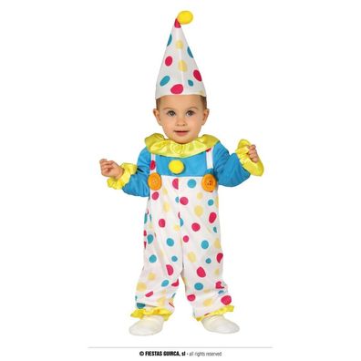 Fiestas GUIRCA Clown Tupfen Kostüm für Baby