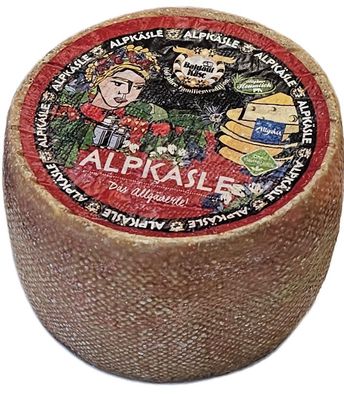 Alpkäsle würziger Bergkäse aus dem Allgäu 900g Minilaib geeignet für Girolle