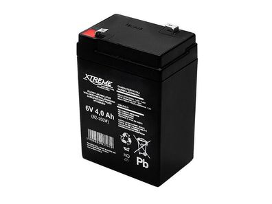 Elektrowerkzeug Akku 6V 4Ah Xtreme wartungsfreie AGM Gel-Batterie für UPS