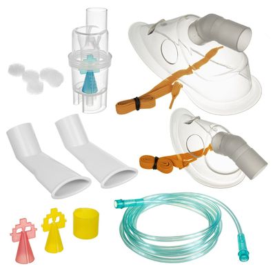 Inhalatorzubehör Inhalationsset, Masken, Vernebler, Kabel, Filter Hilfsmittel