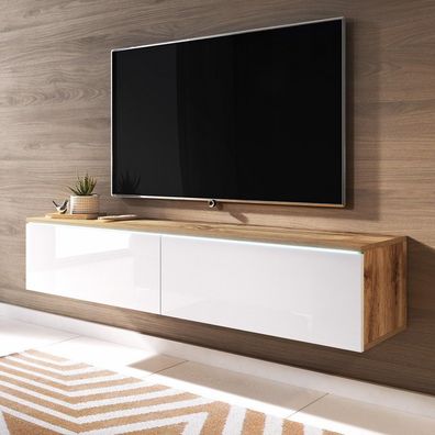 Selsey Kane - TV-Lowboard / modernes TV-Möbel hängend / stehend, 140 cm breit