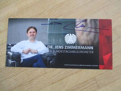 MdB SPD Politiker Dr. Jens Zimmermann - handsigniertes Autogramm!!!