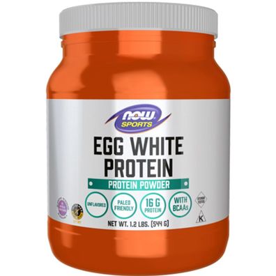 Now Foods, Egg White Protein, geschmacksneutral, 2268g, Pulver