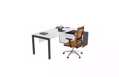 Weißer Arbeitstisch Computertisch Bürotische Holzmöbel Schreibmöbel Modern