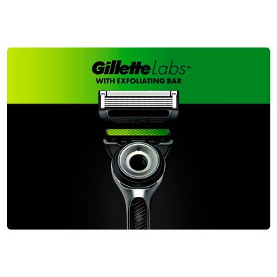 Gillette Labs, Rasierer mit Reinigungs-Element 1 Griff 5 Klingen