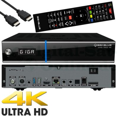 GigaBlue UHD Trio 4K DVB-S2X + DVB-T2/ C Combo