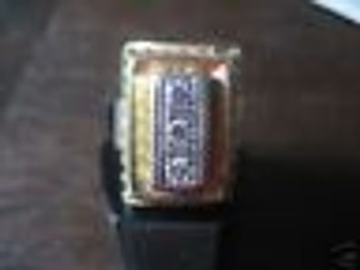 prachtvoller Coctailring Brilliant Ring Granulate Handarbeit 585er Gold Unikat