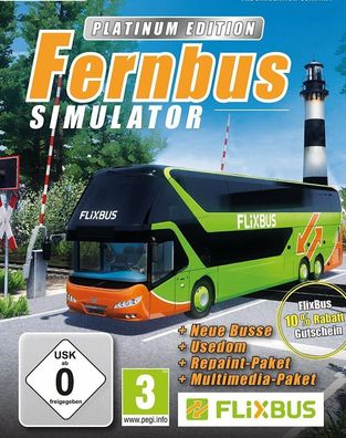 Fernbus Simulator - Platinum Edition (PC, Nur Steam Key Download Code) Keine DVD