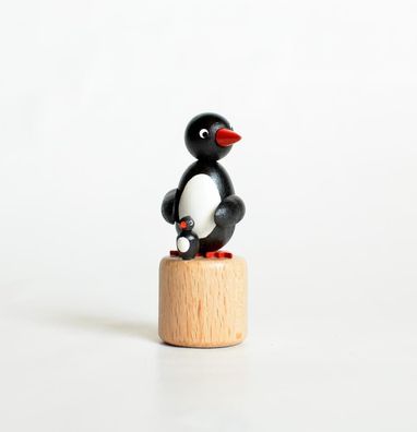 Holzspielzeug Wackelfigur Pinguin Höhe=7,5cm NEU Spielzeug Wackeln Wackeltier