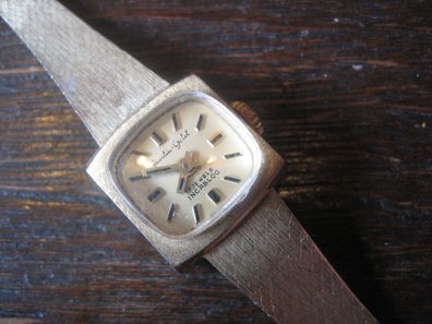 Golduhr Damenuhr Uhr Armbanduhr DAU 585er Gold 21 Gramm Incabloc Handaufzug-1960