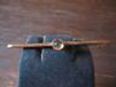 zeitlos elegante Krawattennadel Nadel Brosche 333er Gold Feueropal