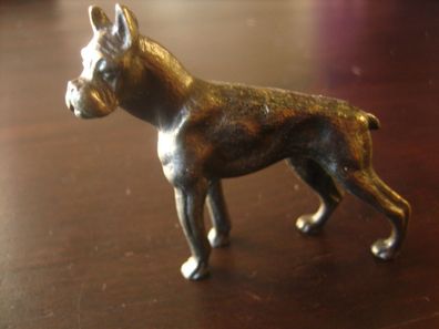 feine Künstler Bronze Miniatur Boxer oder Deutsche Dogge ?