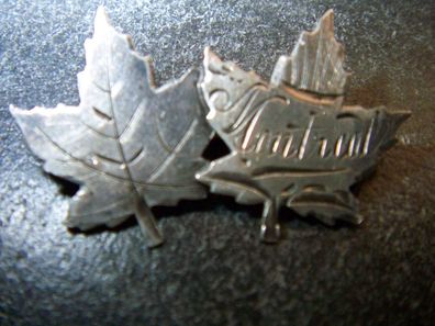 seltene Brosche Souvenir Kanada Montreal Silber 1920-30