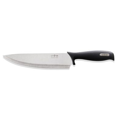 Kochmesser Messer Edelstahl mit Gummigriff 31,5 cm Gastlando WAS