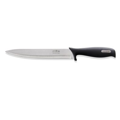 Tranchiermesser Messer Edelstahl mit Gummigriff 31,5 cm Gastlando WAS
