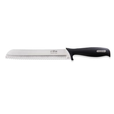 Brotmesser Messer Edelstahl mit Gummigriff 31,5 cm Gastlando WAS