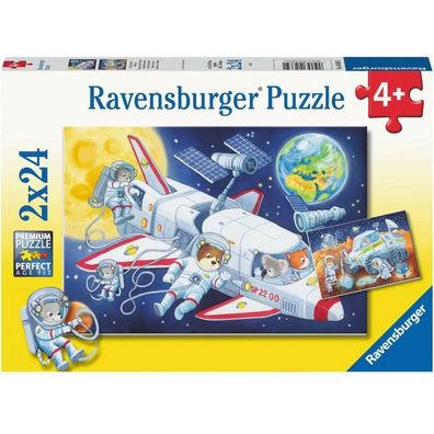 Kinderpuzzle Reise durch den Weltraum (2x 24 Teile)