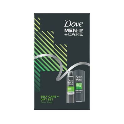 Dove Men + Care Extra Fresh Geschenkset (Deo-Spray 150ml + Duschgel 400ml)
