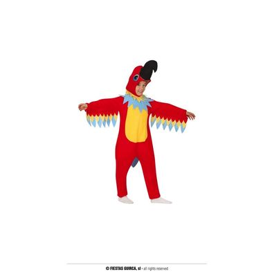 Fiestas GUIRCA Buntes Papagei Kostüm Kinder - Alter 7-9 Jahre