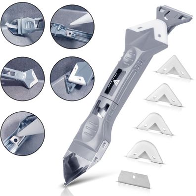 Stahlwerk Silikon-Fugenwerkzeug 5-in-1 Silikon-Spachtel | Silikon-Schaber