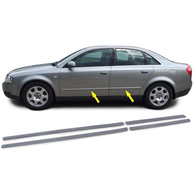 Stoßleisten Zierleisten Türleisten Set für Audi A4 B6 8E 00-04