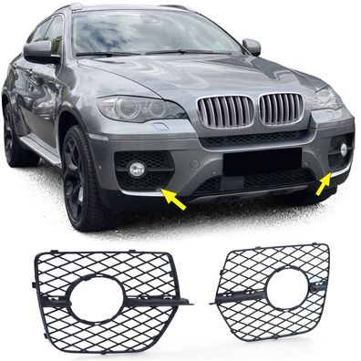 Gitter Stoßstange Nebelscheinwerfer Blenden passend für BMW X6 E71 06-14
