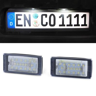 LED Kennzeichenbeleuchtung weiß 6000K für BMW 3er E46 Coupe 98-03