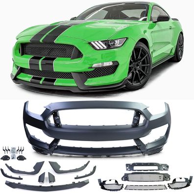 Front Stoßstange Shelby GT350 + Zubehör für Ford Mustang 6 Coupe Cabrio 14-17