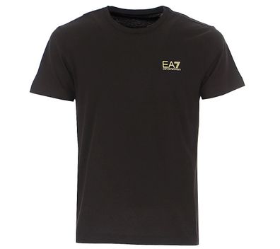 EA7 Emporio ARMANI Herren T-Shirt Baumwolle Schwarz 8NPT51-PJM9Z-0208