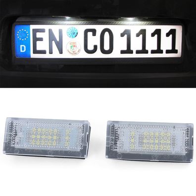 LED Kennzeichenbeleuchtung weiß 6000K passend für BMW E46 Limou Touring 98-03