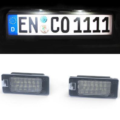 LED Kennzeichenbeleuchtung weiß 6000K passend für BMW E39 E60 E70 E71 E82 E88