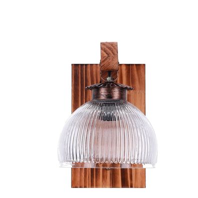 TIBU Wandlampe Holz Vintage Wandleuchte Modell Galgen 1 Lichter