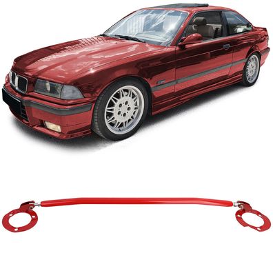 Alu Domstrebe Rot vorne passend für BMW E36 6 Zyl 320i 323i 325i 328i 92-99