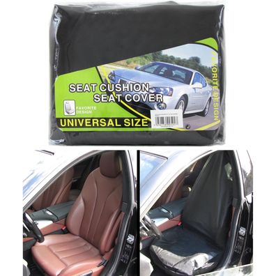 Werkstatt Sitzschoner Bezug Kunstleder universal schwarz mit Airbag Aussparungen